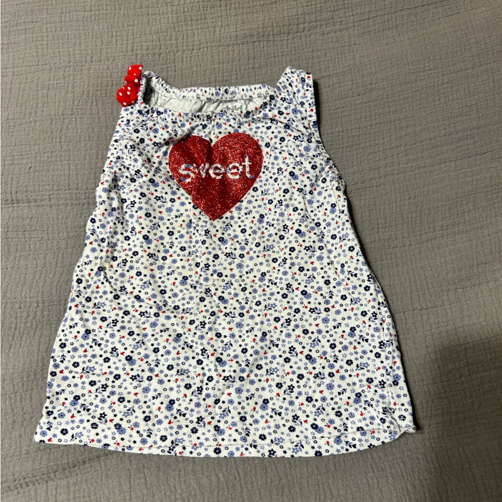 Girls Top, red white and blue.